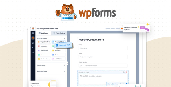 WPForms Pro Drag Drop WordPress Form Builder