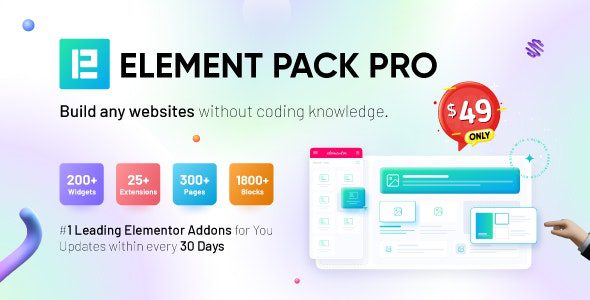 element pack 7 6 1 addon for elementor page builder wordpress plugin