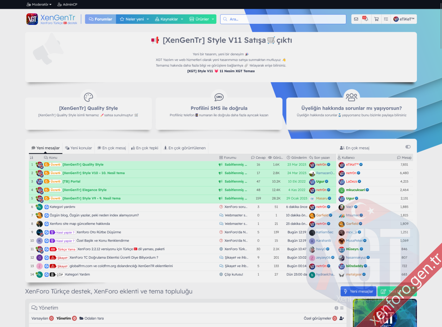 [XenGenTr] Style V11 - Xenforo 2 Style